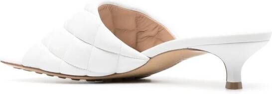 Bottega Veneta square open-toe sandals White