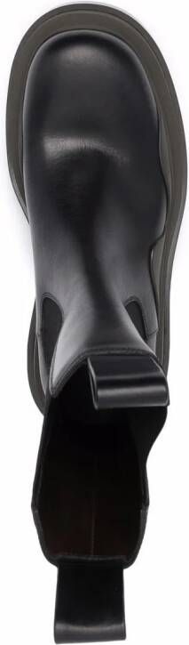 Bottega Veneta Tire contrasting ridged-sole boots Black