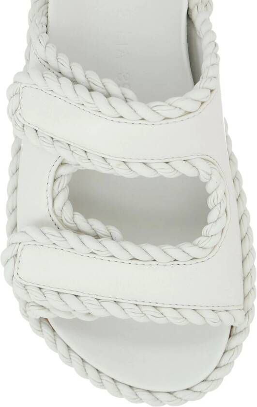 Bottega Veneta touch-strap leather sandals White