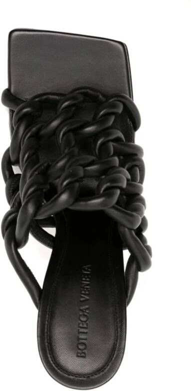 Bottega Veneta twisted-straps leather mules Black