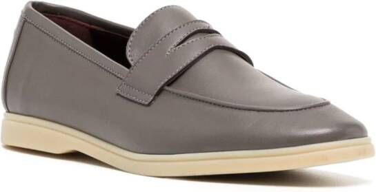 Bougeotte almond-toe leather penny loafers Brown