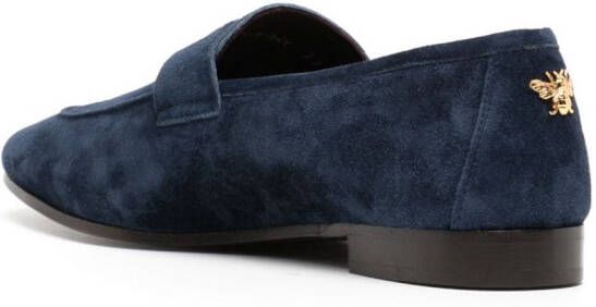 Bougeotte almond-toe suede penny loafers Blue