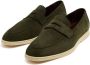 Bougeotte bee-appliqué suede loafers Green - Thumbnail 4