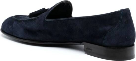 Brioni Appia suede loafers Blue