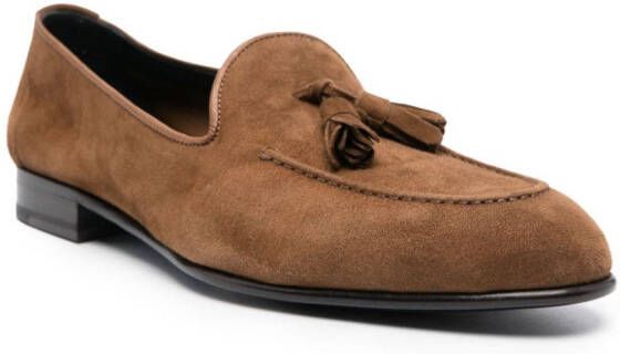 Brioni Appia suede loafers Brown