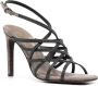 Brunello Cucinelli 110mm heeled suede sandals Grey - Thumbnail 2