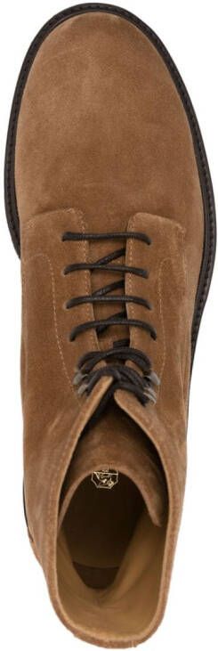 Brunello Cucinelli ankle-length suede boots Brown