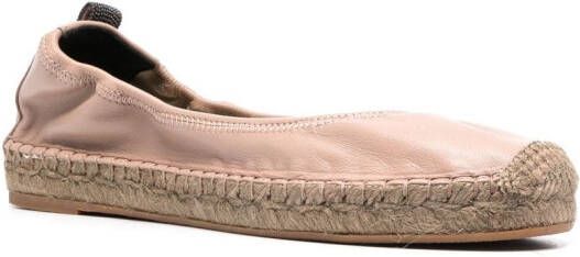 Brunello Cucinelli ballerina-shoe espadrilles Pink