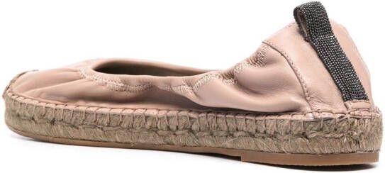 Brunello Cucinelli ballerina-shoe espadrilles Pink