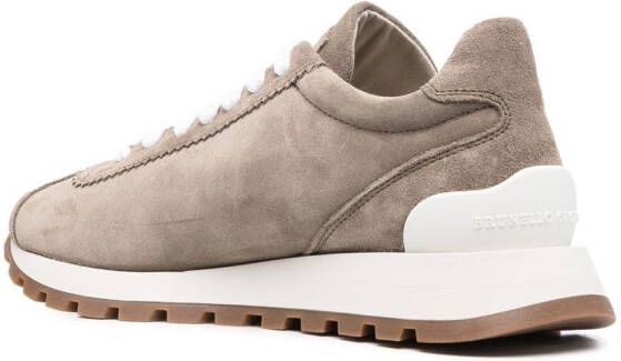 Brunello Cucinelli bead-detailing low-top sneakers Neutrals