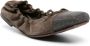 Brunello Cucinelli beaded leather ballerina shoes Brown - Thumbnail 2