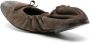 Brunello Cucinelli beaded leather ballerina shoes Brown - Thumbnail 3