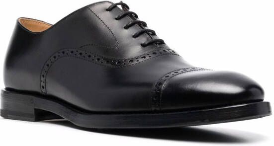 Brunello Cucinelli brogue lace-up leather shoes Black