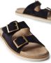 Brunello Cucinelli buckle-fastened suede sandals Black - Thumbnail 4