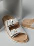 Brunello Cucinelli buckle-fastened suede sandals Grey - Thumbnail 4