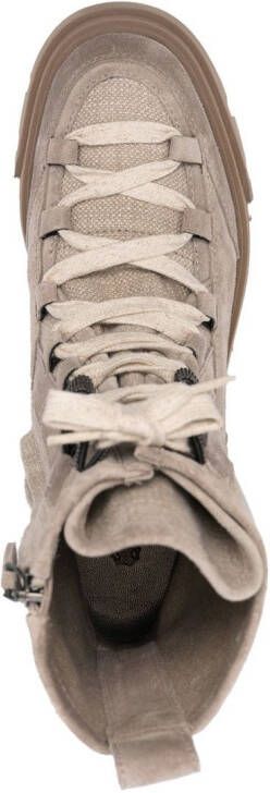 Brunello Cucinelli chunky-sole lace-up boots Neutrals