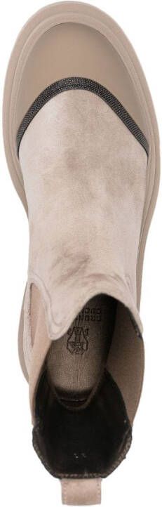 Brunello Cucinelli elasticated-panel ankle boots Neutrals