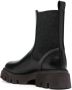 Brunello Cucinelli elasticated-side panels leather boots Black - Thumbnail 3
