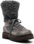 Brunello Cucinelli faux-fur detail hiking boots Grey - Thumbnail 2
