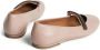 Brunello Cucinelli Kids almond-toe leather ballerina shoes Pink - Thumbnail 3