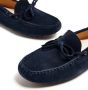 Brunello Cucinelli Kids bow-detail calf suede loafers Blue - Thumbnail 4