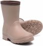 Brunello Cucinelli Kids contrast-trimmed embellished wellies Neutrals - Thumbnail 2