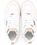 Brunello Cucinelli Kids embellished leather high-top sneakers White - Thumbnail 3