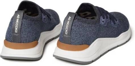 Brunello Cucinelli Kids lace-up fabric sneakers Blue