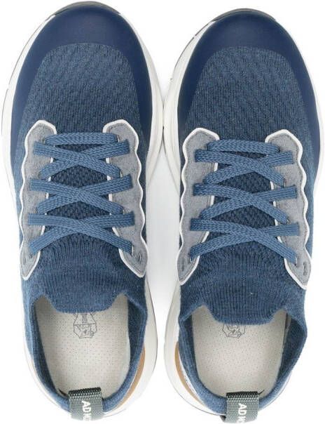 Brunello Cucinelli Kids lace-up low-top sneakers Blue