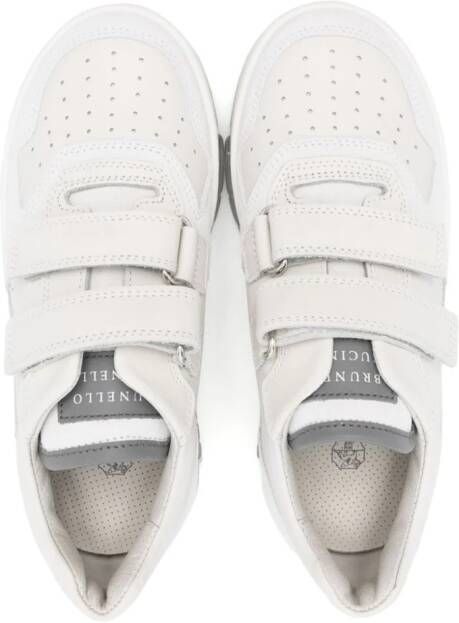 Brunello Cucinelli Kids leather low-top sneakers White