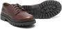 Brunello Cucinelli Kids logo-patch leather loafers Brown - Thumbnail 1