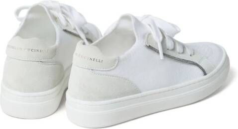 Brunello Cucinelli Kids low lace-up sneakers White