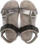 Brunello Cucinelli Kids metallic-effect touch-strap sandals Grey - Thumbnail 3