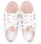 Brunello Cucinelli Kids Monili-chain knitted sneakers Pink - Thumbnail 3