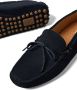 Brunello Cucinelli lace-detailed suede loafers Blue - Thumbnail 4