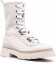 Brunello Cucinelli lace-up cargo ankle boots White - Thumbnail 2