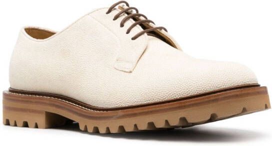Brunello Cucinelli lace-up leather derby shoes Neutrals