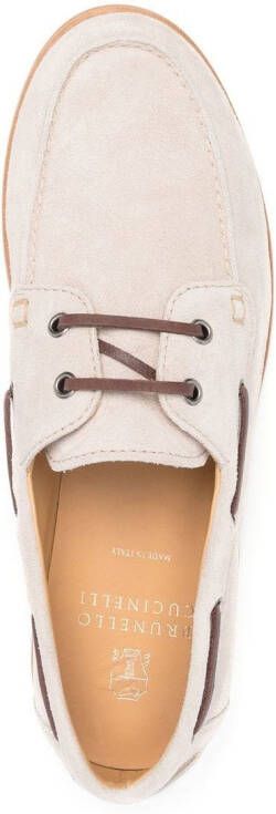 Brunello Cucinelli lace-up loafer Neutrals
