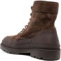 Brunello Cucinelli lace-up suede ankle boots Brown - Thumbnail 3