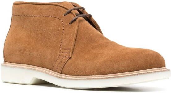 Brunello Cucinelli lace-up suede boots Neutrals