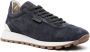 Brunello Cucinelli lace-up suede sneakers Blue - Thumbnail 2