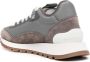 Brunello Cucinelli lace-up suede sneakers Grey - Thumbnail 3