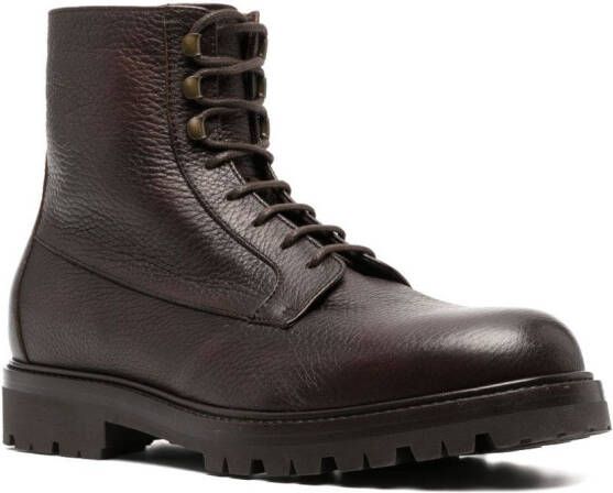 Brunello Cucinelli leather ankle boots Brown