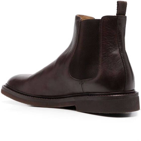 Brunello Cucinelli leather ankle boots Brown
