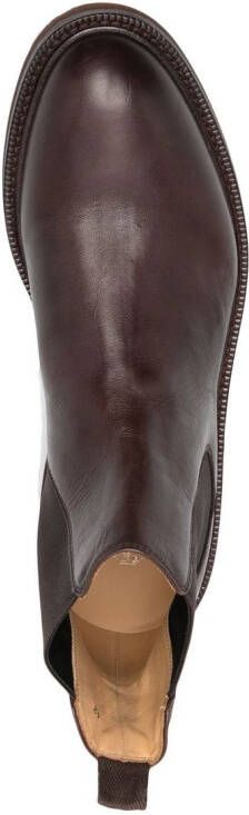 Brunello Cucinelli leather ankle boots Brown