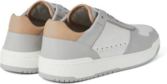 Brunello Cucinelli logo-patch leather sneakers White