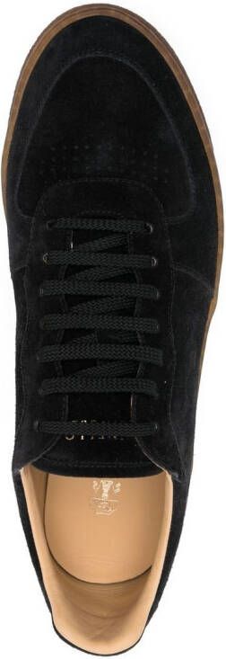 Brunello Cucinelli logo-print lace-up sneakers Black