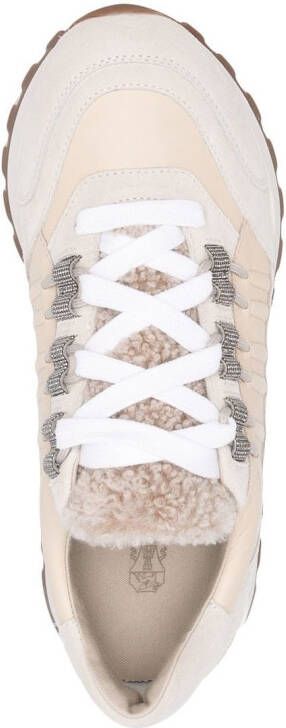 Brunello Cucinelli low-top lace-up sneakers Neutrals