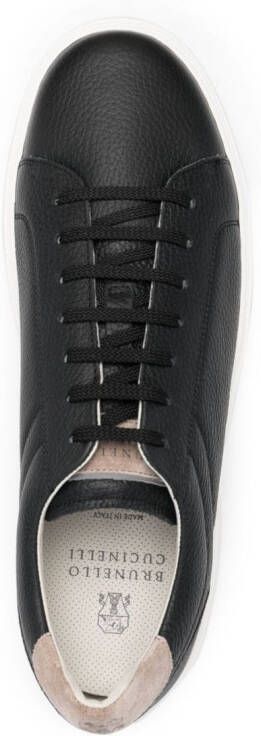 Brunello Cucinelli low-top leather sneakers Black