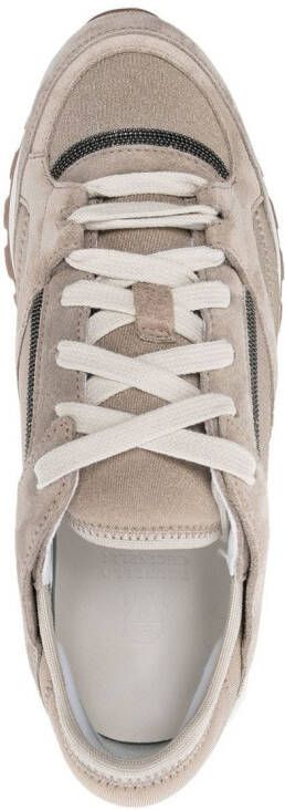 Brunello Cucinelli low-top leather sneakers Neutrals